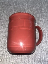 Longaberger Pottery Woven Traditions Mug Paprika Red 12 oz.