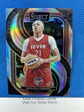 2025 #192 Makayla Timpson Panini Select WNBA Premier Silver Prizm RC Fever