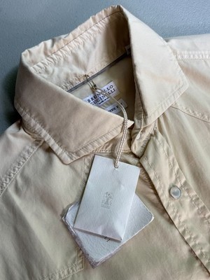 Brunello Cucinelli Cotton Leisure Fit Western Shirt Size S