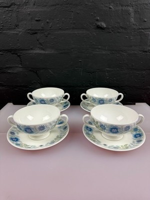 Wedgwood Clementine Suppencoupés/Schüsseln und Ständer 2 4er Sets verfügbar