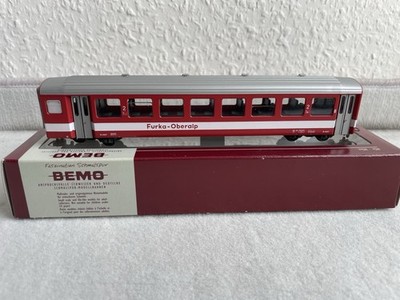 BEMO H0m FO B 4257 - Leichtmetallwagen Mit Weißem Band   Neuwertig
