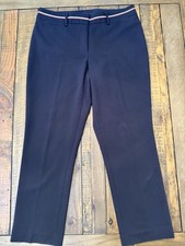Tommy Hilfiger Women s Navy Dress Pants Size 8 Straight Leg Stretch Trim Waist