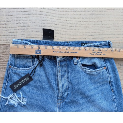 BLANKNYC The Franklin Jeans Womens 28 Distressed High Rise Wide Leg Denim - Picture 6 of 13