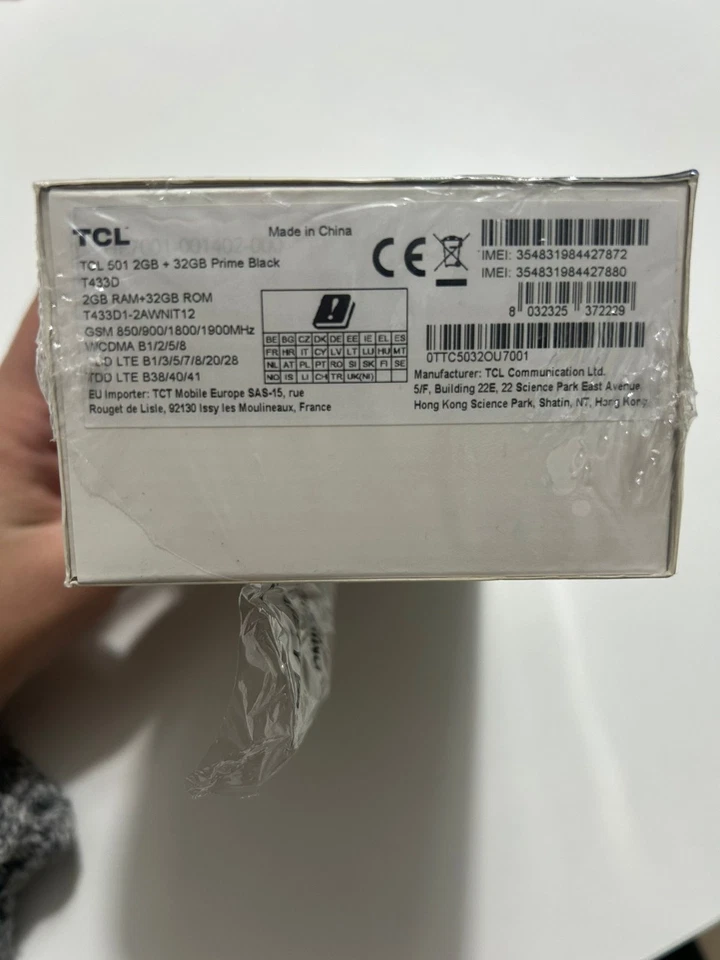 Smartphone TLC 501-2GB+32GB-2GB RAM, 32GB ROM - PRIME BLACK - NUOVO! Mai usato  - Immagine 3 di 3
