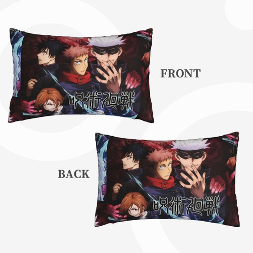 Jujutsu Kaisen Cartoon Kids Pillowcase for Hair Skin Pillow Case With Zip Gift - Afbeelding 2 van 31