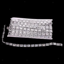 10 Yard Square Rhinestone Bead Chain Ribbon