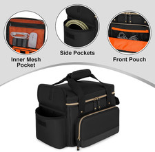 DJ Cable File Bag with Detachable Dividers Small Gig Cable Bag for Cords DJ Gear