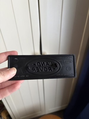 Land Rover Front Grill Plaque Black & Silver Brand New Genuine