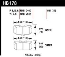 Hawk Performance HB178Z.564 Performance Ceram...