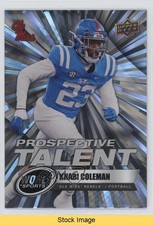 2025 World of Sports Prospective Talent Outburst Khari Coleman #329 READ 0il7