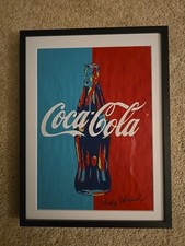 Andy Warhol tecnica mista fatta a mano. Firmato a mano. Telaio professionale. Raro.
