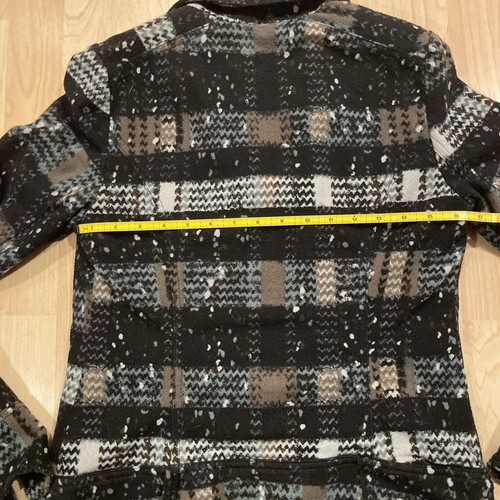 Free People Women’s Plaid Knit Moto Asymmetric Zip Lined Jacket Size 8 - Picture 6 of 10