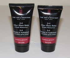 2 The Art Of Shaving After-Shave Balm 2 In 1 Moisturizer Sandalwood 1 Oz Each