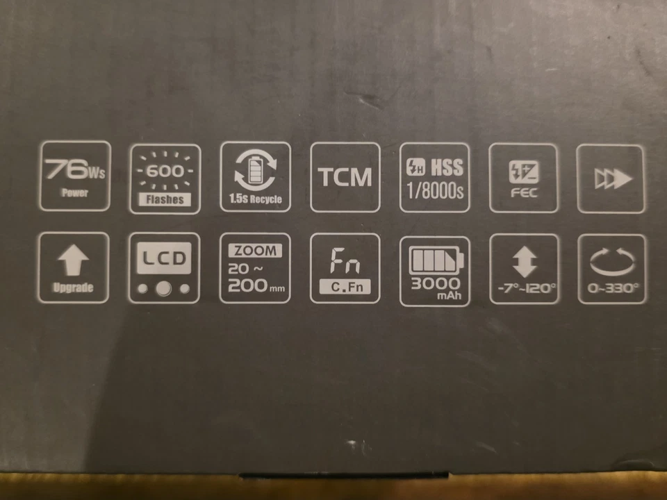 NEEWER Z880-S Flash for Sony Camera 76Ws TTL Flash Speedlite For Sony 3000mAh - Image 4 of 4