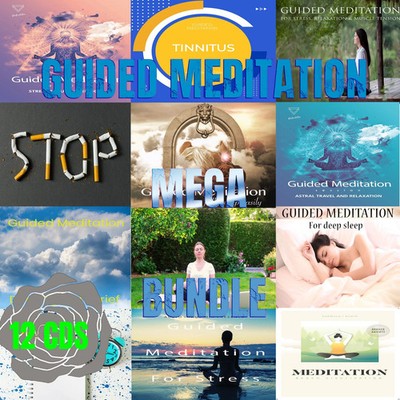 Guided Meditation CD MEGA BUNDLE - 12 CDS Sleep, Stress, Astral Travel and More