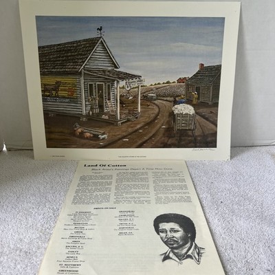 Frank Morris  ''The Country Store In The Cotton'' Limited Ed Print Orig Signature