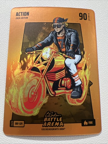 2024 Bo Jackson Battle Arena ACTION JACKSON HOLLIDAY ORANGE BATTLEFOIL FIRE