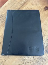Black Leather A4 Conference Folder