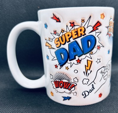 Personalisierte Tassen Vatertag, Papa s Geburtstag in 3D-Effekt