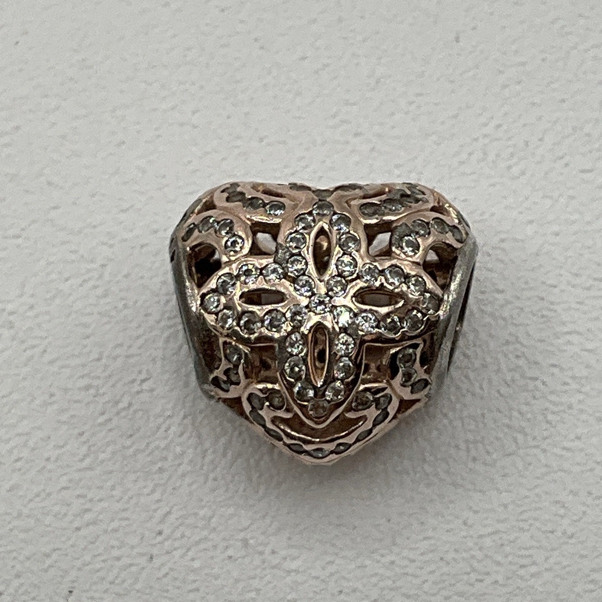 Pandora 14K Rose Gold With CZ Stones Love & Appreciation Openwork