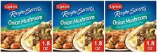 Lipton Recipe Secrets Soup and Dip Mix, Onion Mushroom 1.8 oz (3 Boxes)