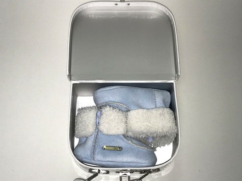 Baby Dior Blue Shoe/Booties with Box - Picture 4 of 4