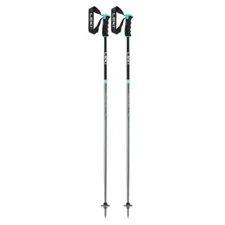 LEKI Womens Neolite Airfoil Black/Light Blue Ski Poles (65348281)