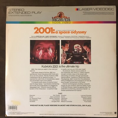 2001: A SPACE ODYSSEY - Original 1983 Double Laserdisc Stanley