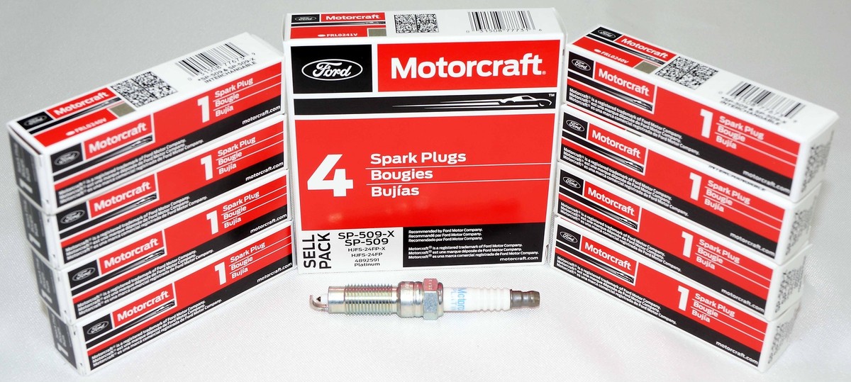 Set of 8 Genuine OEM Motorcraft SP509X Spark Plug HJFS24FPX SP509