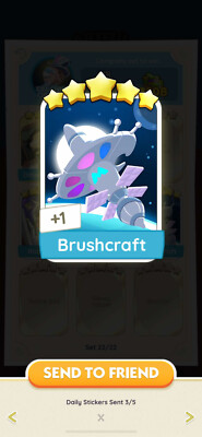 Brushcraft - Monopoly_go_NEW 5    Star Sticker    fast delivery  