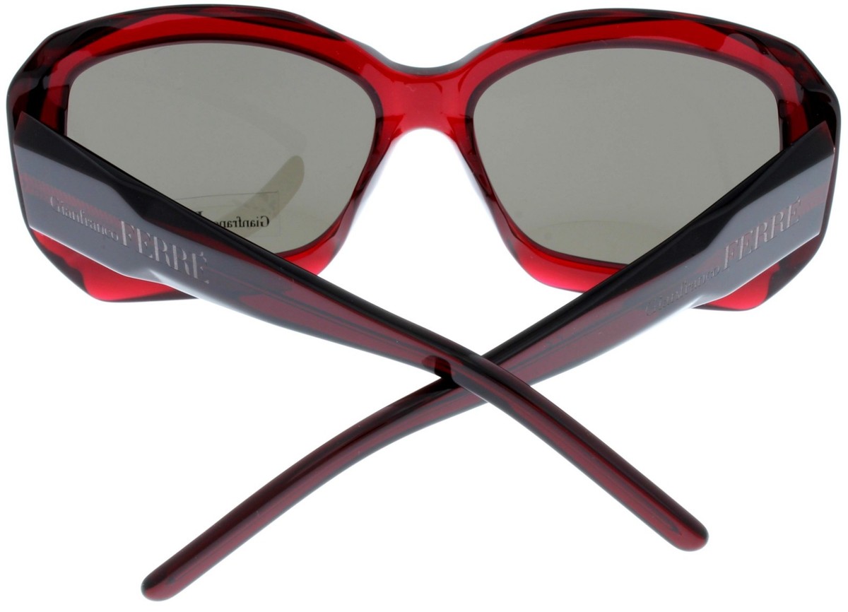 Gianfranco Ferre Sunglasses Women Red Bordeaux Rectangular  display picture 3