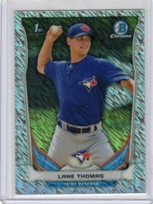 2014 BOWMAN CHROME DRAFT LANE THOMAS SHIMMER REFRACTOR RC #05/15 NATIONALS