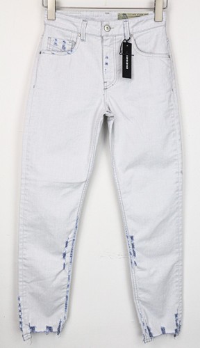 Jean Diesel Neekhol Regular Droit Noir Détruit - Taille W25 - Neuf Avec étiquettes