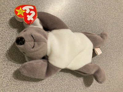 TY Beanie Baby Mel 1996 Gray With Tag Koala #4162 PVC w/errors