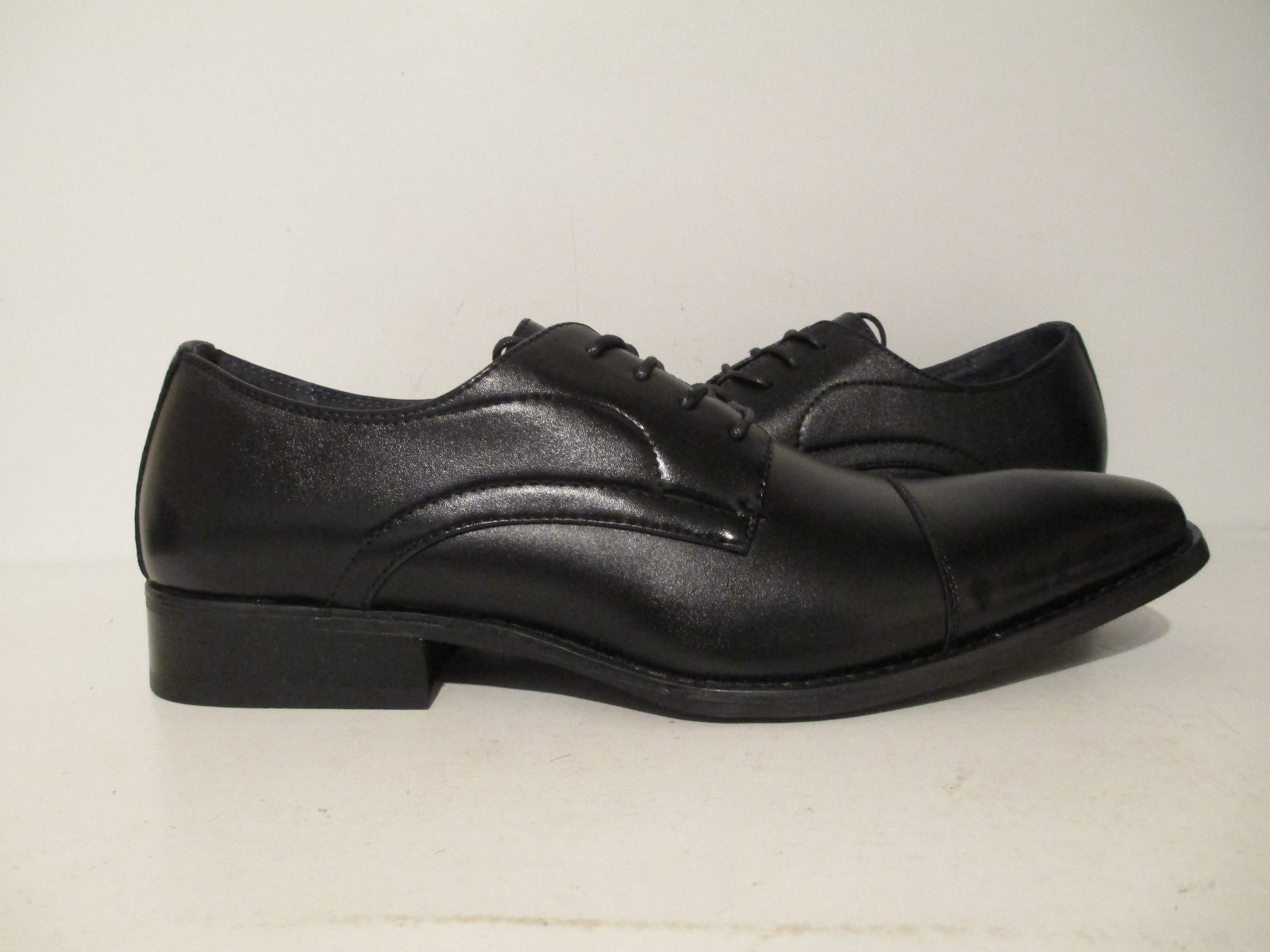 SAOLA Scarpe eleganti Oxford stringate Paulo Solari da uomo Cap 01 in pelle nere taglia 12 M