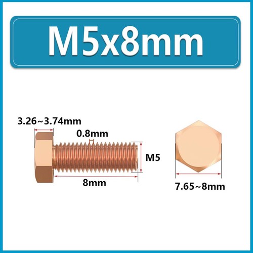 M3 M4 M5 M6 M8 M10 M12 M14~M20 Sechskant Madenschrauben -T2 Kupfer Sechskant Madenschrauben - Bild 41 von 124