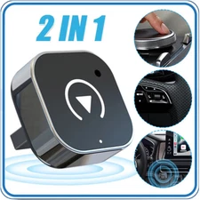 2-in-1 Wireless CarPlay Adapter For iPhone Android Auto Adapter Plug & Play New