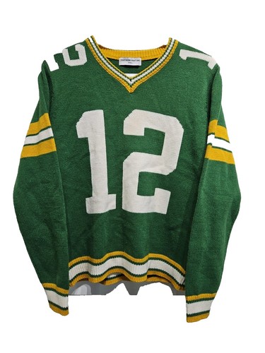 Green Bay Packers Sweater Dress Womens Medium Green NFL Football Rodgers 12  Knit | eBay