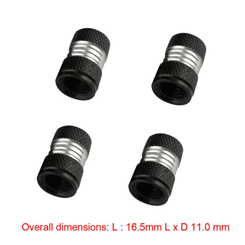 4x Car Accessories SUV Wheel Tyre Valve Stems Air Dust Cover Screw Cap Universal - Image 2 of 4