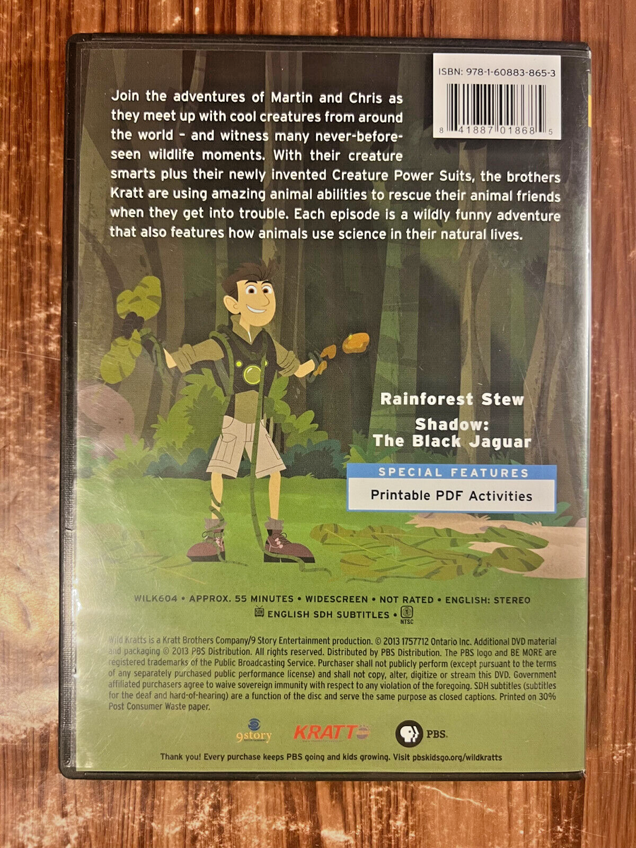 Wild Kratts Rainforest Rescue DVD PBS Kids Show TV Animated 2013