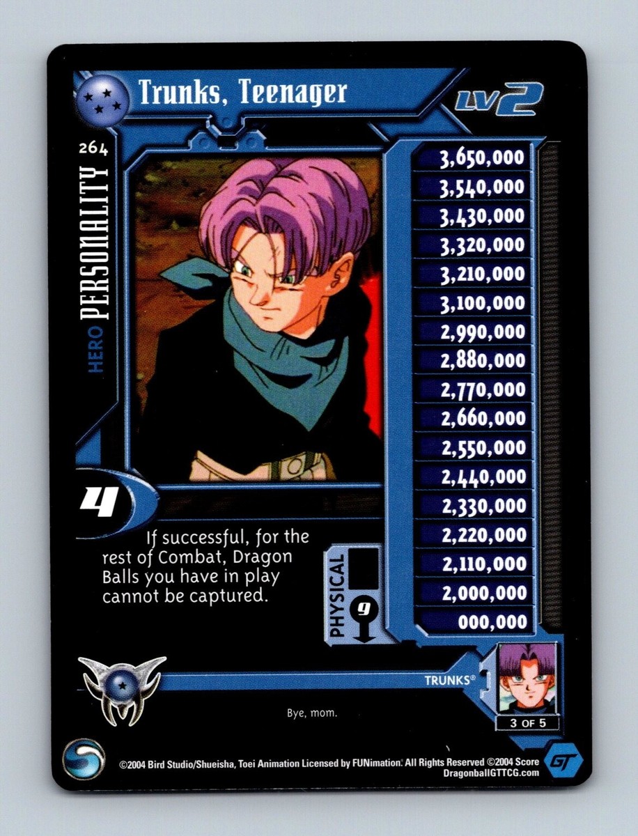 Dragon Ball GT TCG - Trunks, Teenager 264 - LIMITED Personality