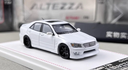 Coche de metal fundido a presión modelo deportivo FH 1:64 blanco Altezza RS200 SXE10 - Imagen 4 de 12