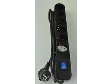 REV Ritter Ice Steckdosenleist 6 Fach Schalter SchutzKontakt Schwarz