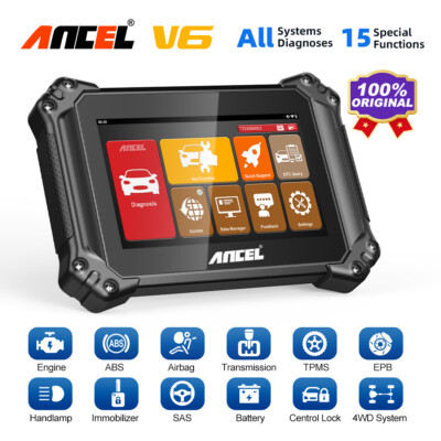 Ancel V6 Profi KFZ OBD2 Diagnosegerät Auto Scanner ALLE SYSTEM ECU Key Coding