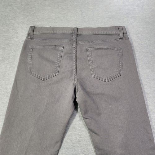 Banana Republic Jeans Mens 34x32 Gray Traveler Slim Fit Straight Leg Stretch - Picture 3 of 10