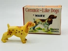 Marx Ceramic Like Dogs Series Collectible Toy Original Box 1960's Cocker Spaniel