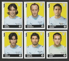 6 PANINI FOOTBALLERS FIGURES COMPLETE UPDATES 2006-07 LAZIO NEW