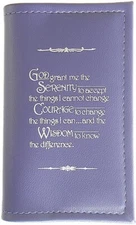 12 Step Book Cover - Small Book (24HrDay) - Purple - SM01