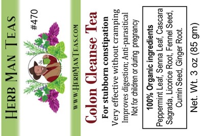 COLON  CLEANSE TEA - Effective laxative & detox tea without cramping or bloating