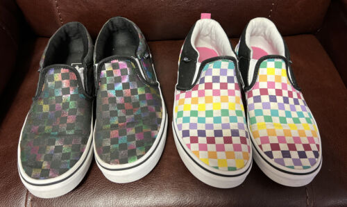 youth size 6 checkered vans